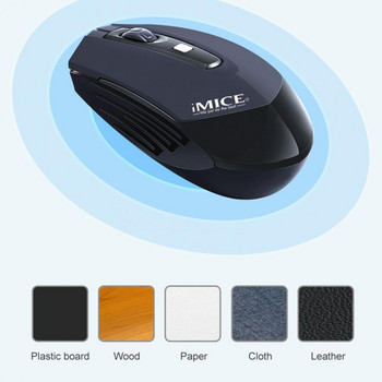 Πληκτρολόγιο παιχνιδιών IMICE και ποντίκι Ασύρματο πληκτρολόγιο με πληκτρολόγιο με οπίσθιο φωτισμό Κιτ παιχνιδιών Silent Gaming Mouse Set για φορητό υπολογιστή