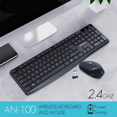 IMICE Gaming billentyűzet és egér Vezeték nélküli billentyűzet háttérvilágítású billentyűzettel Gamer készlet Silent Gaming Mouse Set PC laptophoz