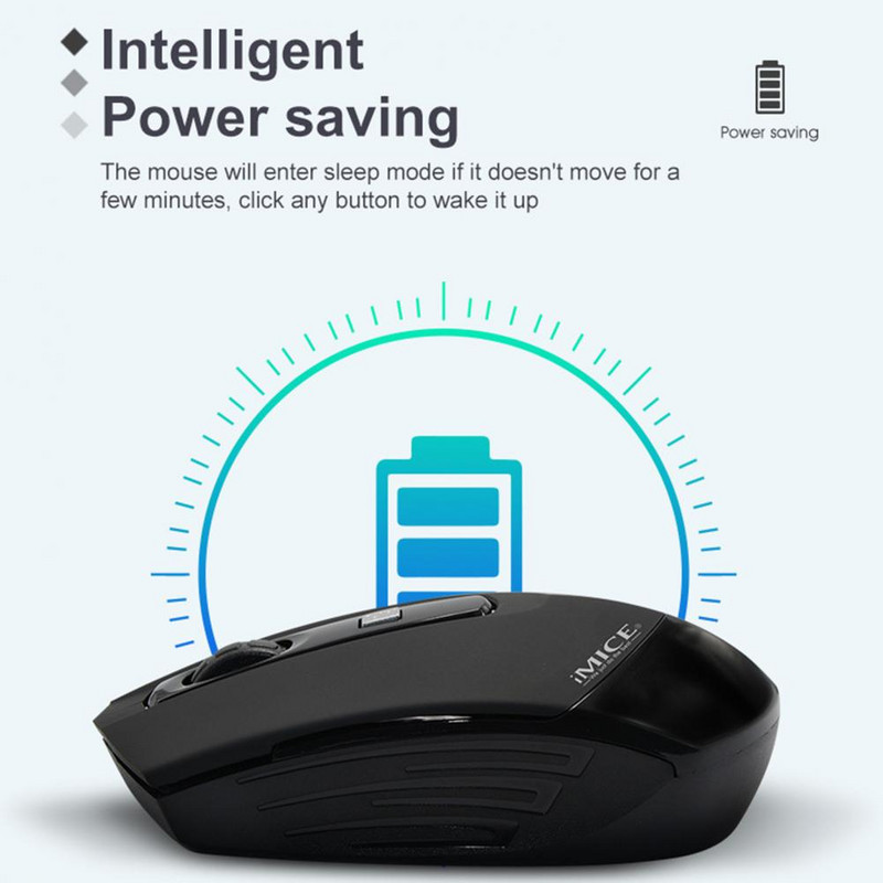 Herná klávesnica a myš IMICE Bezdrôtová klávesnica s podsvietením Herná sada Tichá herná myš pre PC/notebook