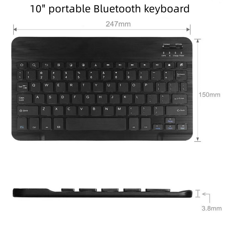 Tastatură Bluetooth RGB Tastatură fără fir Bluetooth Mini tastatură spaniolă Lumină de fundal RGB reîncărcabilă pentru tableta telefon ipad