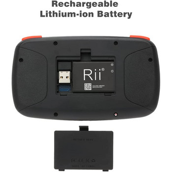 Ασύρματο πληκτρολόγιο Rii i4 Mini BT με επιφάνεια αφής 2,4 GHz με οπίσθιο φωτισμό τηλεχειριστήριο για Windows Android TV Box Smart TV