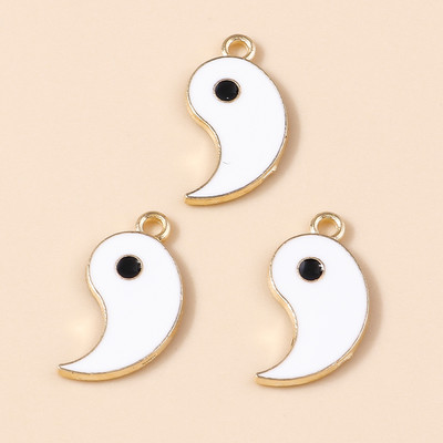 10 τμχ 18*21 χιλιοστά σμάλτο Kung Fu Tai Chi Charms Κρεμαστά για κολιέ Σκουλαρίκια DIY Making Yin Yang Charms Handmade Jewelry Findings