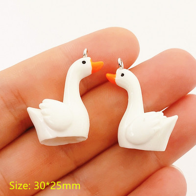 10 buc. Familie de animale Panda Albină Oaie Vaca Pui Porc Iepure Brelocuri din rășină Pandantiv Fit Cercei DIY Accesorii pentru realizarea de bijuterii