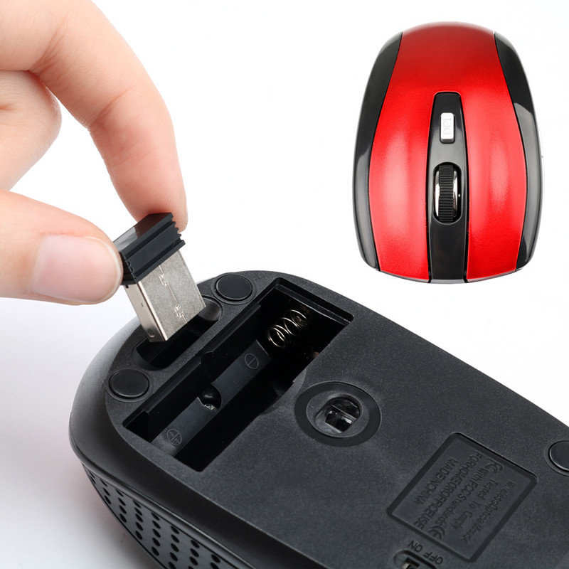 Mouse fără fir ORZERHOME 2.4GHz reglabil DPI Gaming 6 butoane Mouse optice cu receptor USB pentru computer accesorii PC
