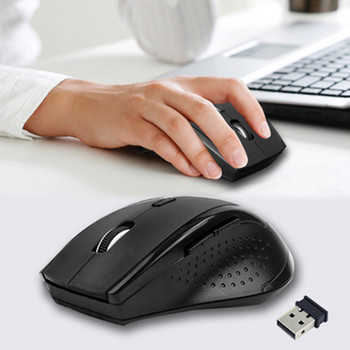 Безжична мишка за игри USB приемник Игра Преносим ергономичен компютър Безшумна безжична мишка за игри за настолен компютър Аксесоари за лаптоп