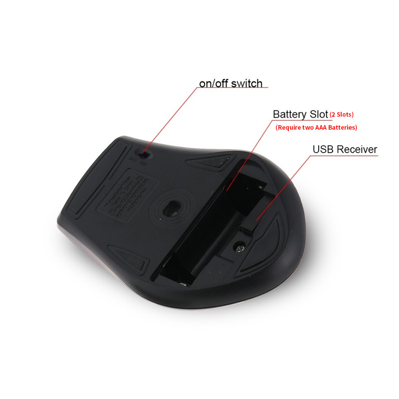 Mouse pentru jocuri fără fir Receptor USB pentru jocuri Computer ergonomic portabil Mouse pentru jocuri fără fir silențios pentru PC Desktop Accesorii pentru laptop
