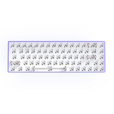 Kit tastatură mecanică personalizată GMK67, 66 + 1 taste, tastatură fără fir Bluetooth interschimbabilă la cald, structură de garnitură cu iluminare din spate RGB