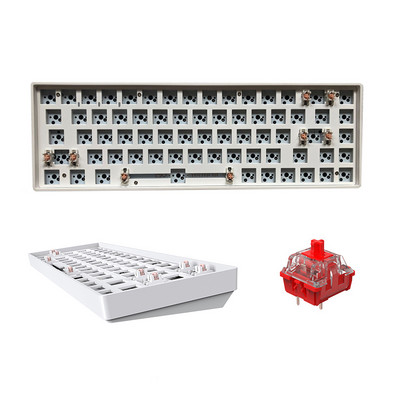 Kit tastatură mecanică personalizată GMK67, 66 + 1 taste, tastatură fără fir Bluetooth interschimbabilă la cald, structură de garnitură cu iluminare din spate RGB