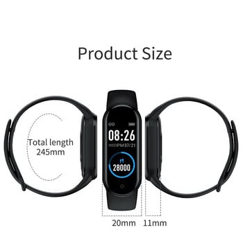 Нов смарт часовник Цифров Мъжки Женски Bluetooth Фитнес Тракер Часовник Спорт Сърдечен ритъм Кръвно налягане за Android iOS Смарт часовник
