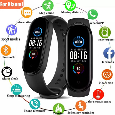 Νέο Έξυπνο ρολόι Ψηφιακό ανδρικό Γυναικείο Bluetooth Fitness Tracker Ρολόι Sport Heart Rate Blood Pressure για Android iOS Έξυπνο ρολόι