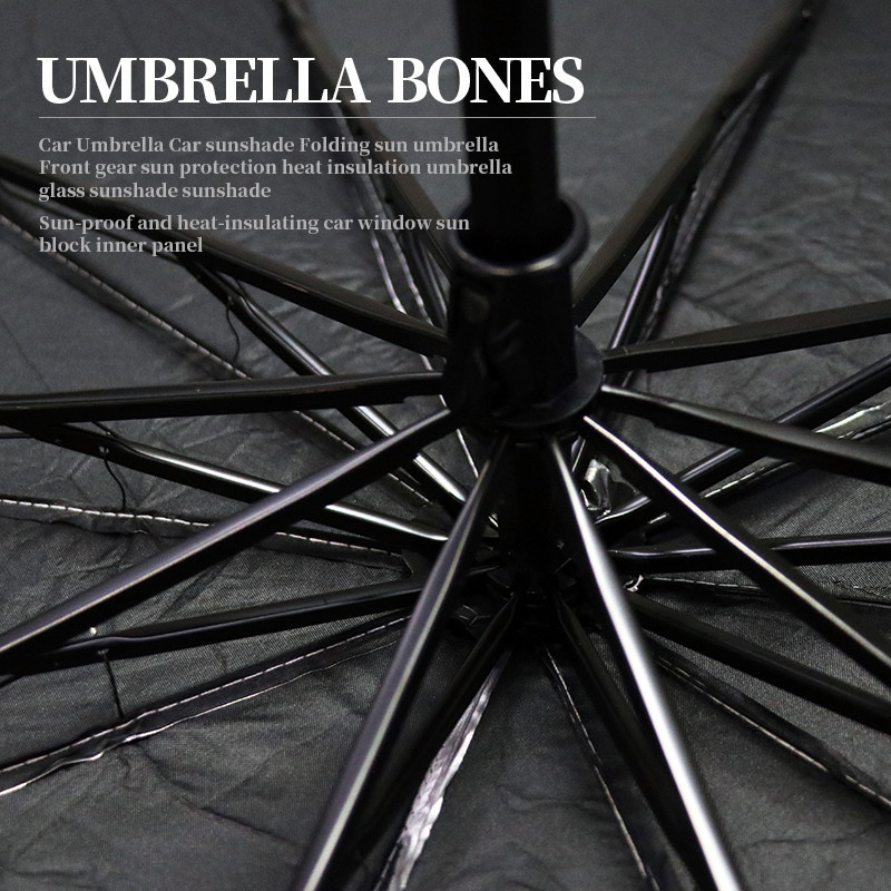 Nouă umbrelă de vară pentru mașină, parbriz, protecție UV, umbrelă de soare, fereastră din față, împiedică plierea umbrelei automate