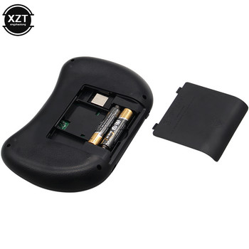 Mini i8 Wireless Keyboard 2.4G Air Flying Mouse Dry Battery Lithium Tri-color Ναι/Όχι Οπίσθιος φωτισμός Ρωσικά/Αγγλικά