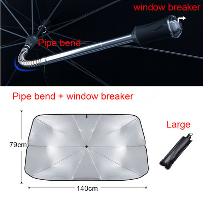 Parbriz auto Umbrelă de soare Umbrire față de mașină Umbrelă de soare Upgrade Auto Umbrelă de soare Tip de umbrelă pentru geamul mașinii Protecție solară de vară