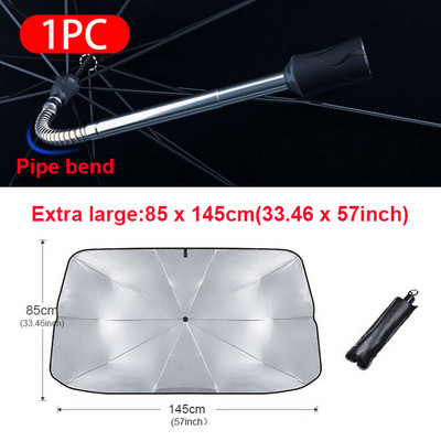 Parbriz auto Umbrelă de soare Umbrire față de mașină Umbrelă de soare Upgrade Auto Umbrelă de soare Tip de umbrelă pentru geamul mașinii Protecție solară de vară