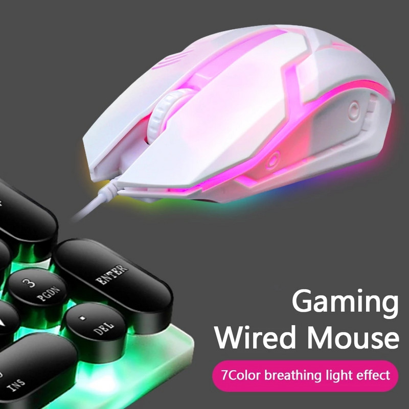 Mouse cu fir Limei S1 E-Sports LED Luminos cu iluminare din spate Mouse cu fir USB pentru desktop, laptop, mute, computer, birou, mouse pentru jocuri
