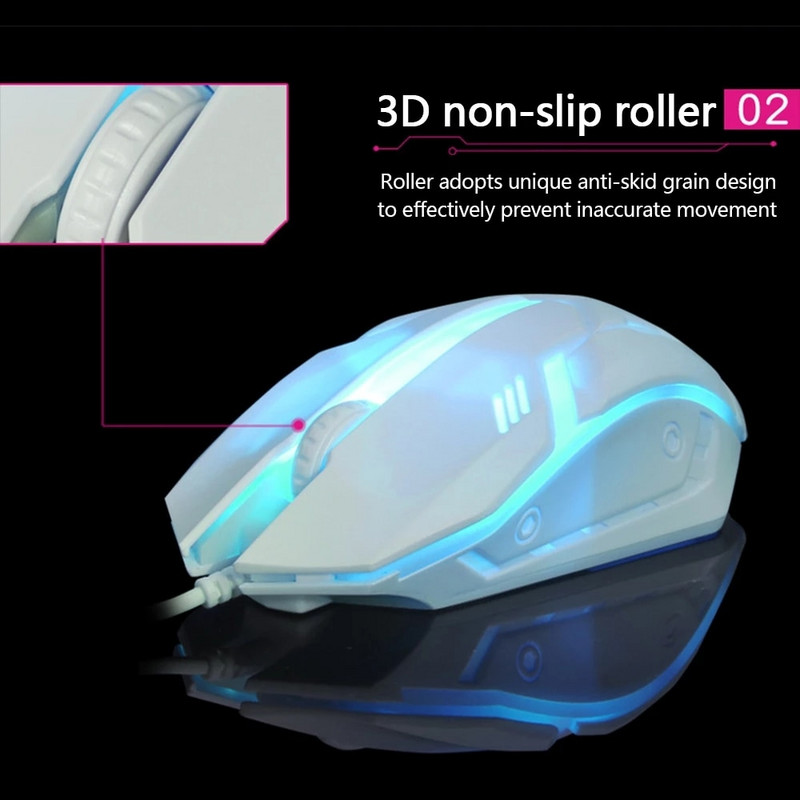 Mouse cu fir Limei S1 E-Sports LED Luminos cu iluminare din spate Mouse cu fir USB pentru desktop, laptop, mute, computer, birou, mouse pentru jocuri
