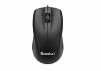 Mouse-uri optici M10 Mouse 3D cu fir pentru laptop Culoare neagră Marca BOSSTON Port USB stoc