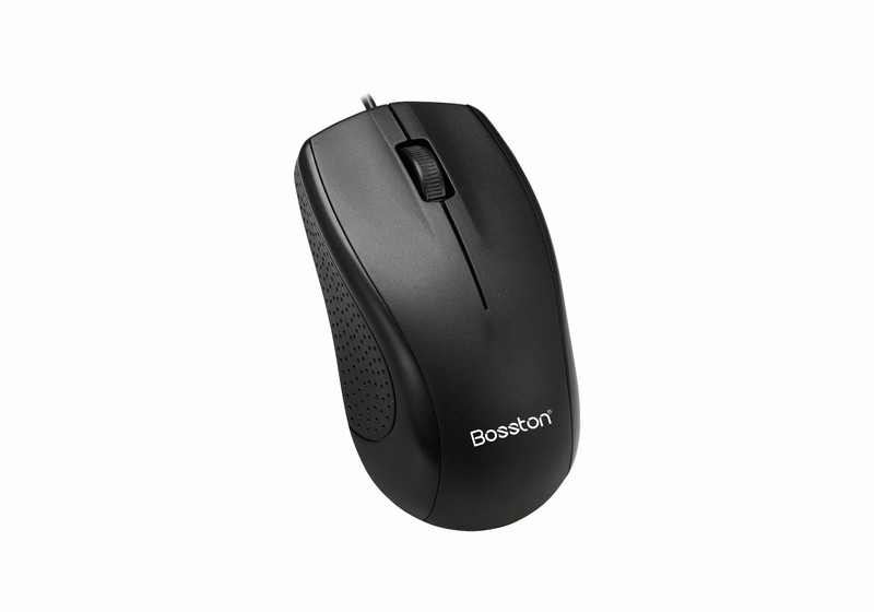 Mouse-uri optici M10 Mouse 3D cu fir pentru laptop Culoare neagră Marca BOSSTON Port USB stoc
