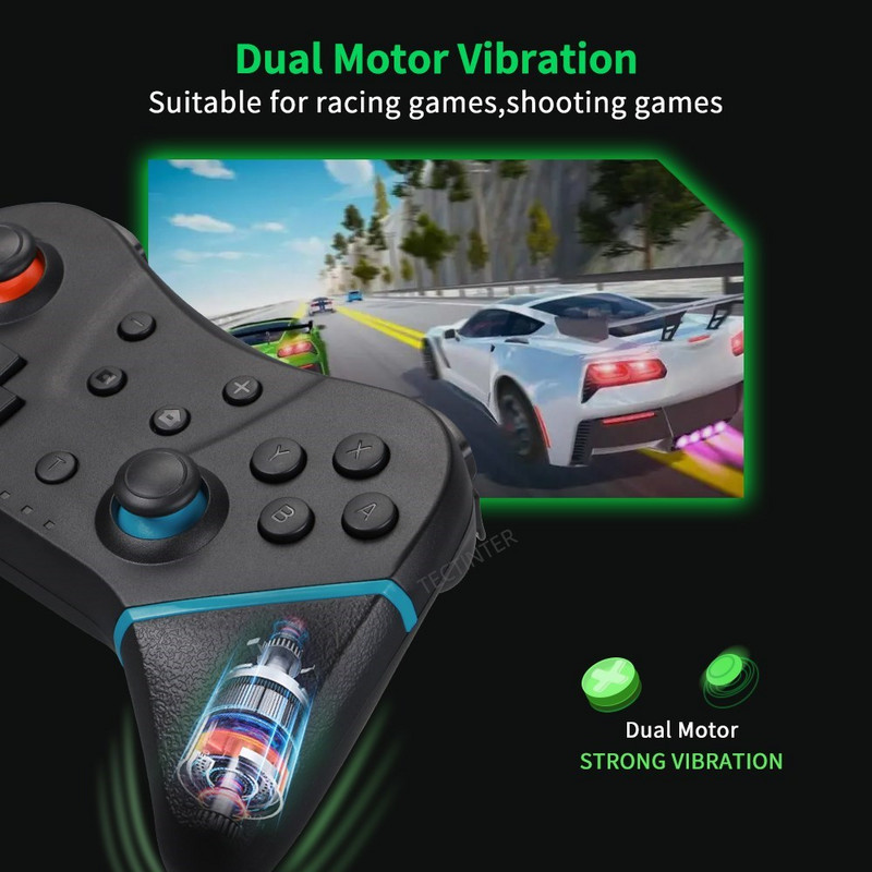 Bluetooth Gamepad Kompatibilna Nintendo Switch Pro NS konzola WirelessGamepad USB joystick Kontroler Kompatibilna NS Switch konzola