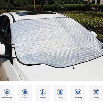 Magnetinis automobilio priekinio stiklo dangtelis žiemos ledo šalčio automobilio apsauga Magnetinis dangtelio gaubto apsauga vandeniui atsparus priekinis stiklas priekinis W4d7