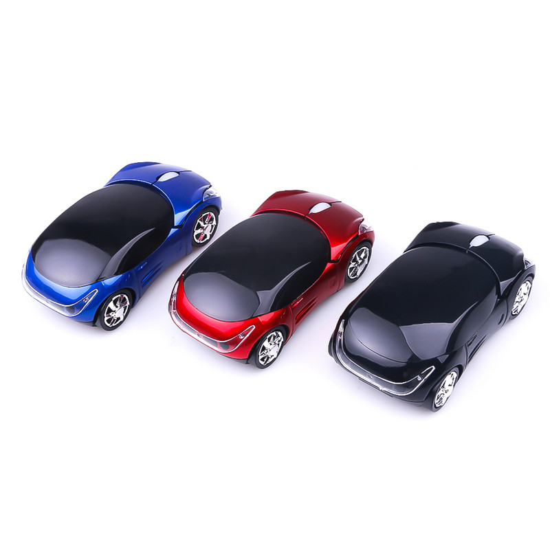 Mouse optic fără fir de 2,4 Ghz pentru computer, 1600 DPI, USB, modă, super lux, în formă de mașină, șoareci de joc pentru PC, laptop, portabil