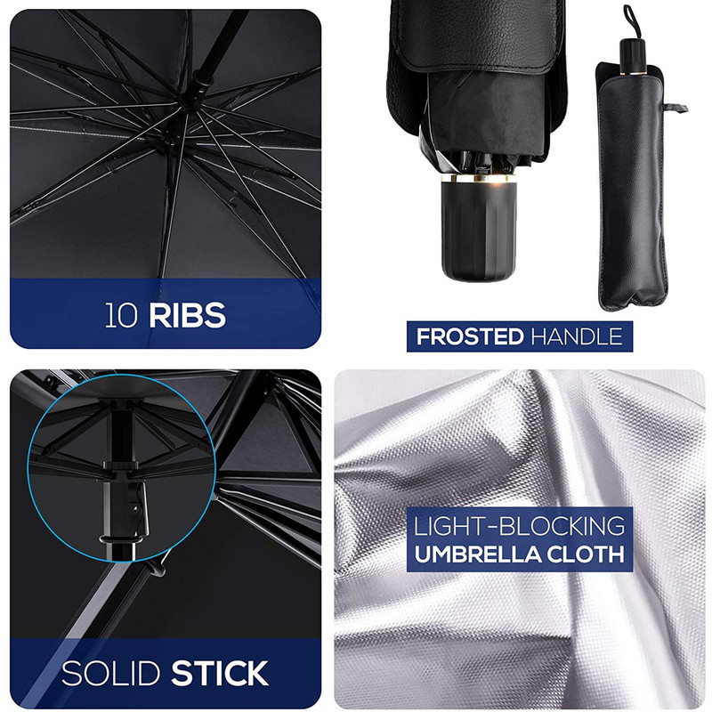 Sklopivi prijenosni sjenilo za automobil Kišobran Poklopac vjetrobranskog stakla Vizir UV zaštita Vjetrobransko staklo Suncobran Dodaci za unutrašnjost