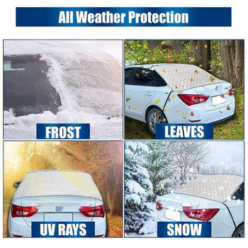Κάλυμμα πίσω παρμπρίζ Πίσω παρμπρίζ Snow Ice Cover Car Windshield Snow Cover Αντιανεμικό κάλυμμα αντηλιακού για αυτοκίνητα Compact SUV