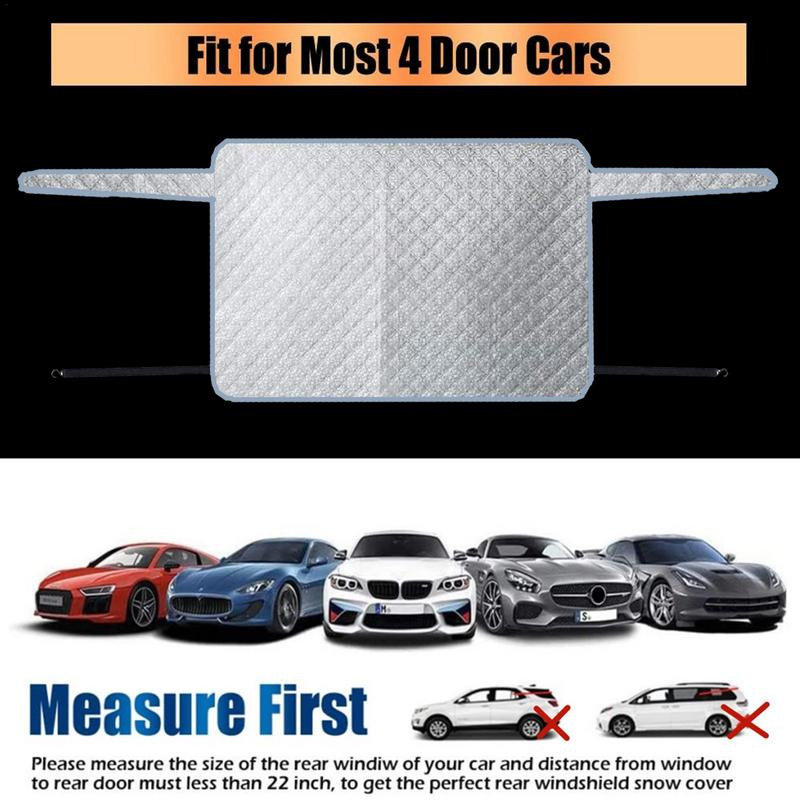 Κάλυμμα πίσω παρμπρίζ Πίσω παρμπρίζ Snow Ice Cover Car Windshield Snow Cover Αντιανεμικό κάλυμμα αντηλιακού για αυτοκίνητα Compact SUV