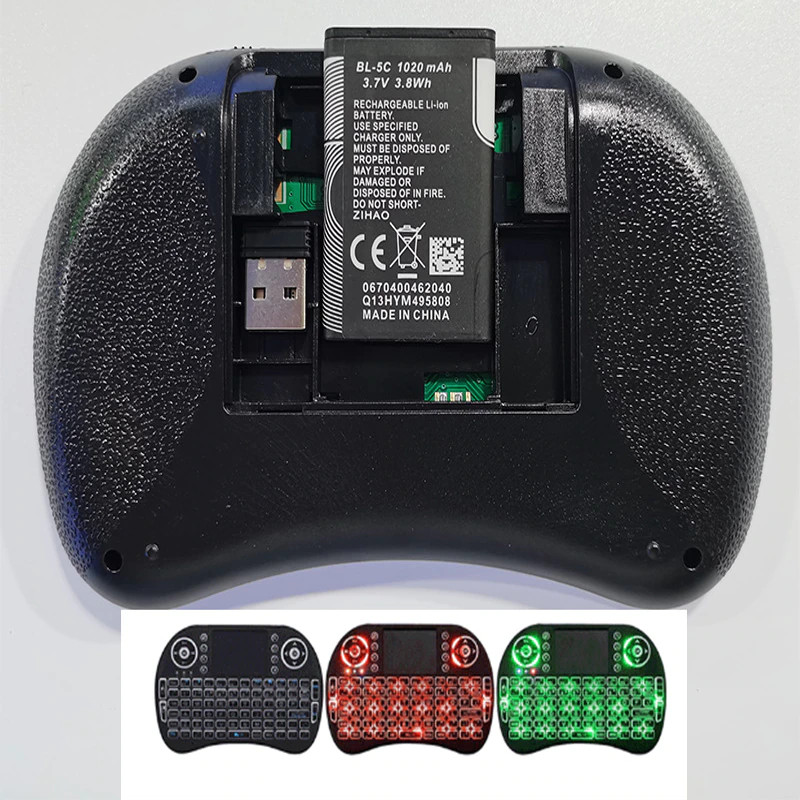 Mini tipkovnica I8 litijska baterija bez pozadinskog osvjetljenja 3 BOJE