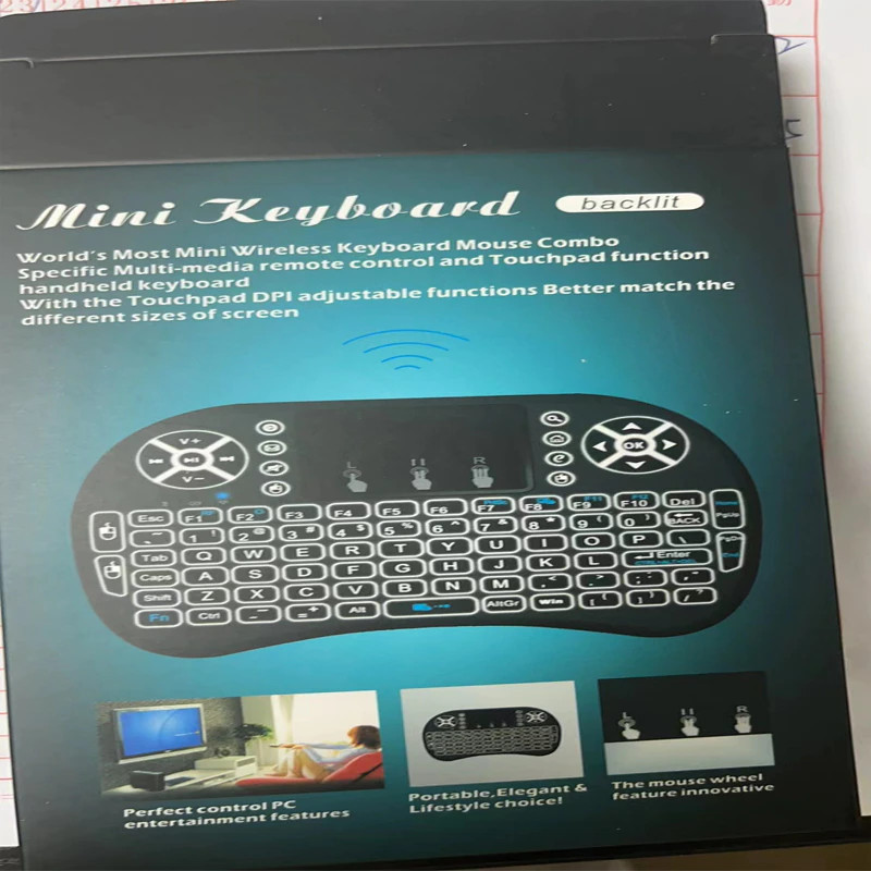 Mini tipkovnica I8 litijska baterija bez pozadinskog osvjetljenja 3 BOJE