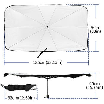 Сенник за чадър за кола Протектор за чадър Козирка за прозорец с UV защита за Peugeot 206 207 307 301 308 408 3008 508 Аксесоари