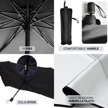 Сенник за чадър за кола Протектор за чадър Козирка за прозорец с UV защита за Peugeot 206 207 307 301 308 408 3008 508 Аксесоари