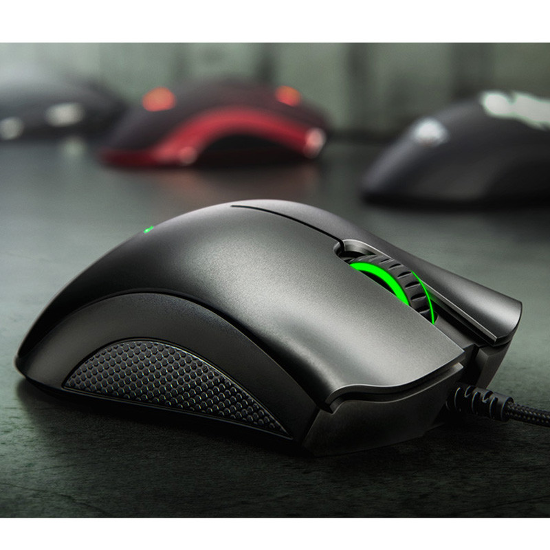 Razer DeathAdder Standard Edition Mouse pentru jocuri pentru PC fără fir cu fir Alb-negru Nou Viper Standard Edition 6400 DPI