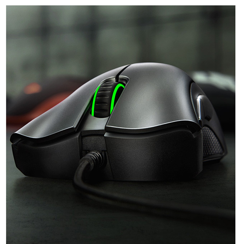 Razer DeathAdder Standard Edition Mouse pentru jocuri pentru PC fără fir cu fir Alb-negru Nou Viper Standard Edition 6400 DPI