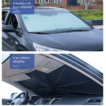 Автомобилни сенници за предно стъкло Слънцезащитен протектор Слънцезащитен протектор Чадър Слънцезащитен протектор за кола Вътрешна защита на предното стъкло