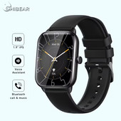 ChiBear pametni sat Muški 1.9'' Full Touch Screen Bluetooth Poziv Otkucaja srca Monitor spavanja Glasovni pomoćnik Sportski satovi Muškarci Žene