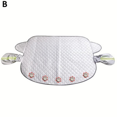 Parbriz magnetic de iarnă pentru zăpadă Protecție pentru blocuri solare pentru mașină Husă de protecție împotriva înghețului Parbriz Soare F J5G4