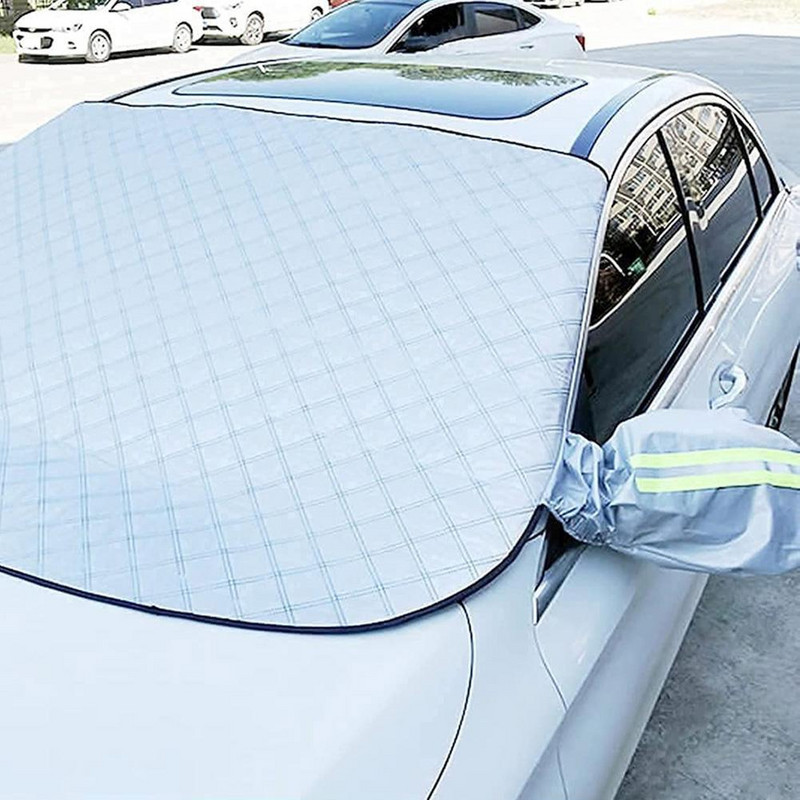 Parbriz magnetic de iarnă pentru zăpadă Protecție pentru blocuri solare pentru mașină Husă de protecție împotriva înghețului Parbriz Soare F J5G4