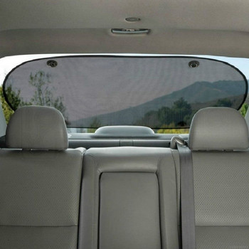 100x50 см универсална мрежеста завеса за сенник на задния страничен прозорец на автомобила Слънцезащитен щит за автомобил UV защитно покритие Филм Аксесоари за защита на автомобила