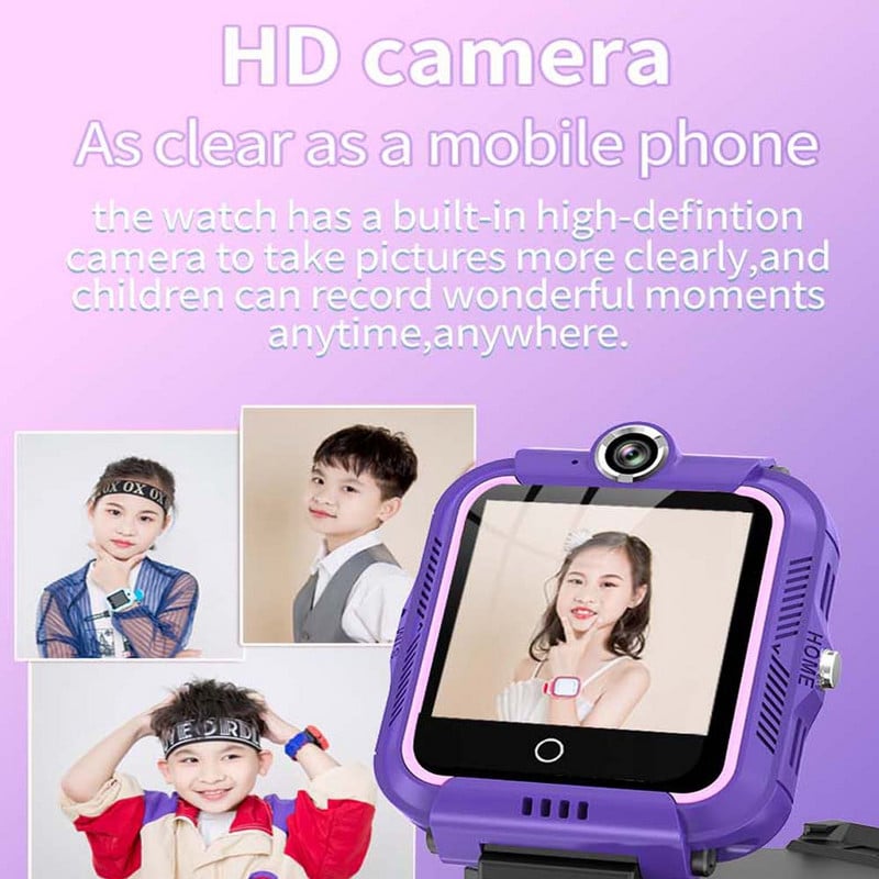 4G dječji pametni telefon sat GPS WIFI LBS pozicija 1GB+8G rotacija kamere vodootporan SOS HD video poziv APLIKACIJA za dijete Instalacija pametnog sata