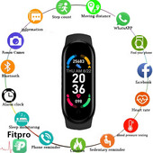 New Style M6 Magnetic Smart Bracelet Sports Ηλεκτρονικό Bluetooth Βραχιόλι Καρδιακός παλμός αρτηριακής πίεσης Οξυγόνου