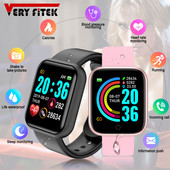 Έξυπνο ρολόι Y68 D20 Pro Bluetooth Fitness Tracker Αθλητικό ρολόι Μόνιτορ καρδιακού παλμού Έξυπνο βραχιόλι για Android IOS