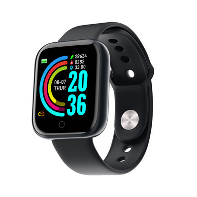 Έξυπνο ρολόι Y68 D20 Pro Bluetooth Fitness Tracker Αθλητικό ρολόι Μόνιτορ καρδιακού παλμού Έξυπνο βραχιόλι για Android IOS