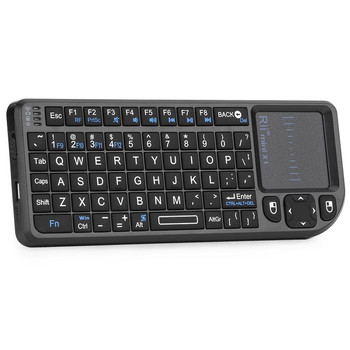 Rii X1 2.4GHz Мини безжична клавиатура английски/ES/FR клавиатури с тъчпад за Android TV Box/PC/лаптоп