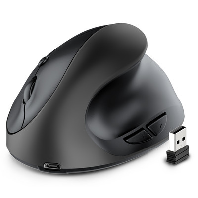 Ergonomikus függőleges 2.4G egér vezeték nélküli jobb kézi számítógépes játék egerek asztali függőleges Mause gamer 1600DPI PC laptop Office-hoz
