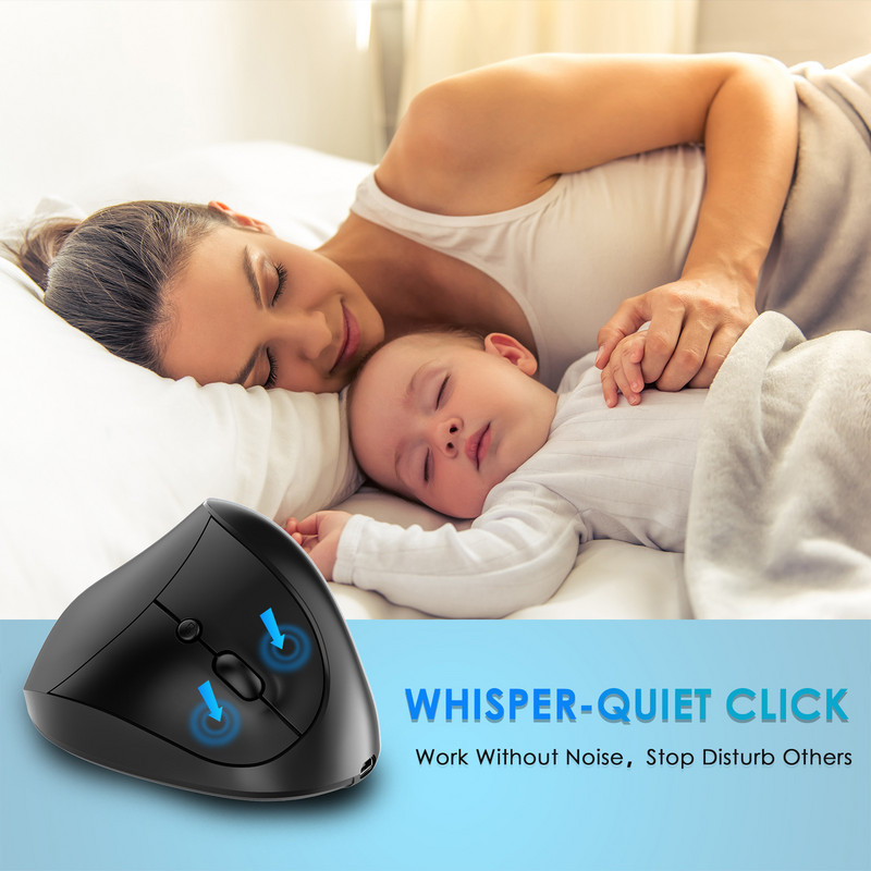 Εργονομικό κάθετο ποντίκι 2.4G ασύρματο Δεξί Χέρι Ποντίκια Παιχνιδιού Υπολογιστή Επιτραπέζιο Όρθιο Mause gamer 1600DPI για PC Laptop Office