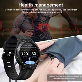 Έξυπνο ρολόι αντρικό GPS Κάρτα SIM Κλήση Παρακολούθηση καρδιακών παλμών IP67 αδιάβροχο βαρόμετρο πυξίδας Weather M5S Smartwatch για Android IOS