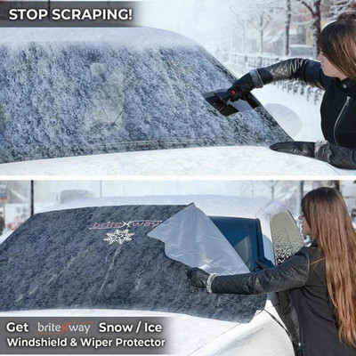 Umbrelă de soare universală pentru mașină Capac de gheață Husă de parbriz din față Umbrelă de soare auto în aer liber Accesorii pentru parbriz Mașină de iarnă Mașină de vară I2G3