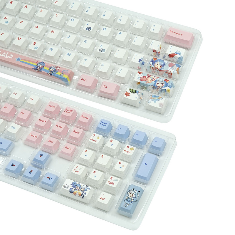 140 tipki Cherry Profile PBT Dye-Sub tipkovnice Bilibili prilagođeni set tipki pogodan je za MX Switch mehaničku tipkovnicu za igre