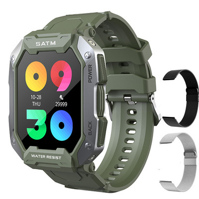 Εξωτερικά ρολόγια militar 5ATM Αδιάβροχα ρολόγια Bluetooth Smartwatch Sport For Men 2022 νέο ρολόι Για τηλέφωνο huawei xiaomi realme